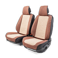 Каркасные 3D накидки на передние сиденья Car Performance, 2 шт.fiberfla CUS-3024 COFFEE ЛИКВИДАЦИЯ