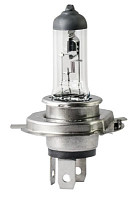 Лампа (светодиод) автомобильная галогенная H4, 12V, 60/55W, (P43T),1 шт, STANDARD, 1/200