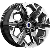 Диск K&K Тейт Алмаз Черн 7.5x17 6x139.7 ET25 DIA106.1