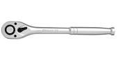 S1R372 Трещоточная рукоятка с металлической ручкой 1/4"DR, 72 зубца