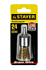 STAYER 24 мм, витая стальная латунированная проволока 0.3 мм, щетка кистевая для дрели (35113-24)