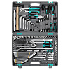 Набор инструментов STELS 1/2,3/8,1/4 " CrV  пластиковый   кейс 142 предмет