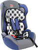 Автокресло детское 9-36кг. Little Car Comfort клетка-синий