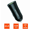 Автомобильный б/п 12V-5V GoPower GPC07-2U 2USB до 2,4А черный 00-00022626