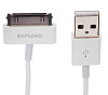 EX-K-00046 Дата-кабель EXPLOYD USB - 30 pin для Apple белый