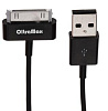 Дата-кабель/OltraMax/USB - 30-pin для Apple/i4/iPad/круглый/чёрный/1М/ OM-K-00062