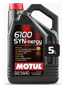 Motul 6100 Syn-Nergy SPEC 5W-40 моторное масло 5л Motul 6100 Syn-Nergy SPEC 5W-40 моторное масло 5л
