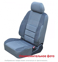 Чехлы Lada Granta I пок. (2011-н.в.) "Люкс" седан, 2/3; "А10"  СЕРЫЙ; экокожа-ЖАККАРД ПТР