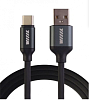Кабель USB-Type C черный 1м WIIIX CB120-UTC-10B