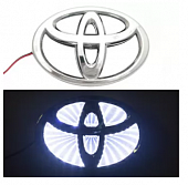 Эмблема TOYOTA AURIS с белой подсветкой (3D эффект)