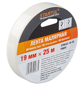 Лента малярная 19ммх25м STARTUL PROFI (ST9043-19-25), белая