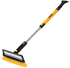 Щетка-сметка для снега  Denzel со скребком телескоп поворотная голова водосгон 900-1200 мм