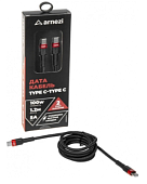 Дата-кабель Type C - Type C (1.2м, 5A, 100W) быстрая зарядка, в оплетке ARNEZI A0605041