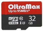 Карта памяти OltraMax SD 32 Гб кл.10 I-3 +95MB/s Карта памяти OltraMax SD 32 Гб кл.10 I-3 +95MB/s