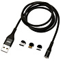 USB кабель магнитный плетеный MRM MAGNETIC (3в1 micro/Lightning/type-c)