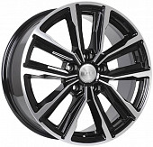 Диск K&K Лацио Алмаз Черн 7.5x17 5x114.3 ET40 DIA67.1