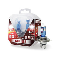 Галогенная лампа AVS SIRIUS/NIGHT WAY/ PB H4.12V.60/55W.Plastic box-2шт.