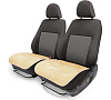 Накидки меховые AUTOPROFI на нижнюю часть сиденья , 2 шт, искусственный мех, бежевый, АКЦИЯ -20%