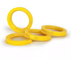 Комплект проставочных колец 4шт. /72,6-64,1 YELLOW