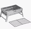 Мангал-барбекю складной с решеткой, 43х29х23 см, нержавеющая сталь, PERFECTO LINEA