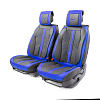 Каркасные 3D накидки на передние сиденья Car Performance, 2 шт. материал плотная эко  CUS-3012 BK/BL