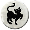 Значок световозвращающий Кошка серебро
