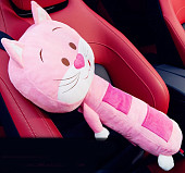 Игрушка на ремень безопасности (Розовый кот)