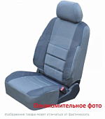 Чехлы Toyota RAV IV пок. (2012-н.в.) "А10" СЕРЫЙ; экокожа-ЖАККАРД ПТР