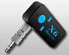 Bluetooth AUX ВТ-Х6 версия - 4,1; AUX соединение/ слот для карты памяти/громкая связь для тел/WIRELE