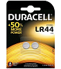 DURACELL Батарейка алкалиновая Для электронных приборов 1,5V LR44 2 шт.
