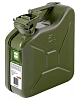 Канистра топливная вертикальная AVS VJM-05 зеленая металлическая 5л.