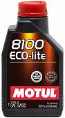 Motul 8100 Eco-lite 5w-30 моторное масло 1л (замена на Motul H-Tech 100 Plus 5w-30)