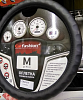 Оплетка "CarFashion" иск.кожа GRANAT ребристая/гладкая/черный М