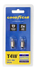 Лампа накаливания автомобильная Goodyear T4W 12V 4W BA9s (блистер: к-т 2шт.)