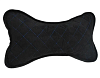 Подушка A2DM поясничная велюр черный/синий ромб АКЦИЯ -20%