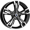 Диск K&K Каррера Алмаз Черн 7x18 5x114.3 ET41 DIA67.1