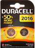 DURACELL Батарейка алкалиновая Для электронных приборов 3V 2016 2 шт.