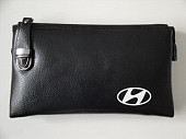 Сумка КЛАТЧ кожаный, HYUNDAI застежка-фиксатор змейки 12 х 21 987-1HYUNDAI