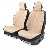 Накидки на передние сиденья Car Performance, 2 шт. материал fiberflax (лен), среднее пл  CUS-1042 BE