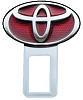 Заглушка замка ремня безопасности  металлическая TOYOTA 1 шт.