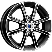 Диск K&K Флэш Алмаз Черн 5x14 4x98 ET35 DIA58.5
