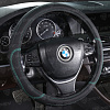 Оплетка на руль PSV ARDOR (Черный/Отстрочка т.зеленая) M,экокожа