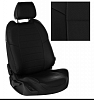 Чехлы автомобильные Nissan Qashqai спин.разд,сид.сплош c 2006 г. Черный/Черный (эко кожа)