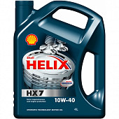 Shell Helix HX7 10w40 масло моторное п/с 4 л. /550040315 / 550046360