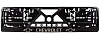 Рамка RG052 номера "Шевроле", черная, тиснение	