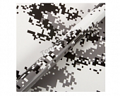 Пленка Камуфляж черно-белый пиксель рулон (1,52*30 м) продажа по 1 пог. метр.