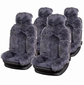 Накидка натуральный мех PSV Jolly Premium Parts 140x54 темно-серый 1шт.