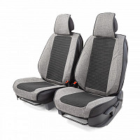 Каркасные 3D накидки на передние сиденья Car Performance, 2 шт.fiberflax CUS-3024 BK/GY ЛИКВИДАЦИЯ