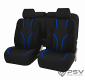 Чехлы на автомобильные сидения GTL Triumf (Черно-Синий)