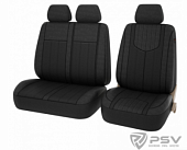 Чехлы на автомобильные сидения "PSV" GTL Prime TRANSIT (Черный) 3х местка (1+2)